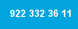 922 332 36 11 922 332 36 11